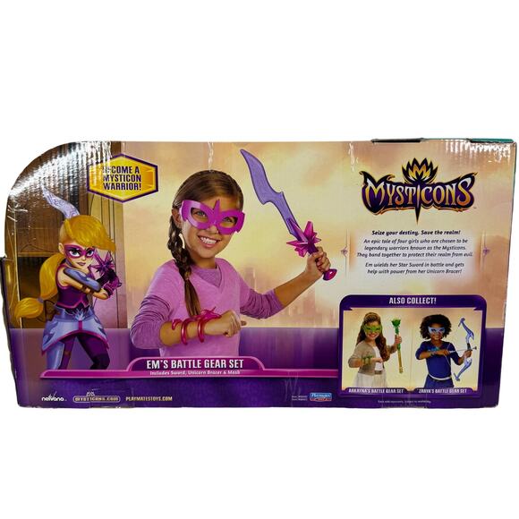 Mysticons Em's Battle Gear Set W/Sword, Unicorn Bracer & Mask - Picture 2 of 6